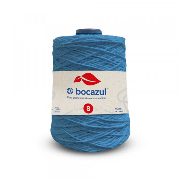 Barbante Cone 600g 4/8 Azul Claro - Emb. c/ 6 unidades