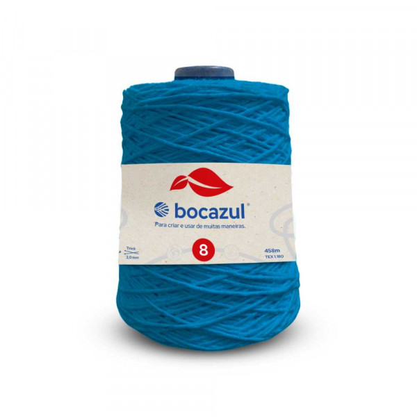 Barbante Cone 600g 4/8 Azul Turquesa - Emb. c/ 6 unidades