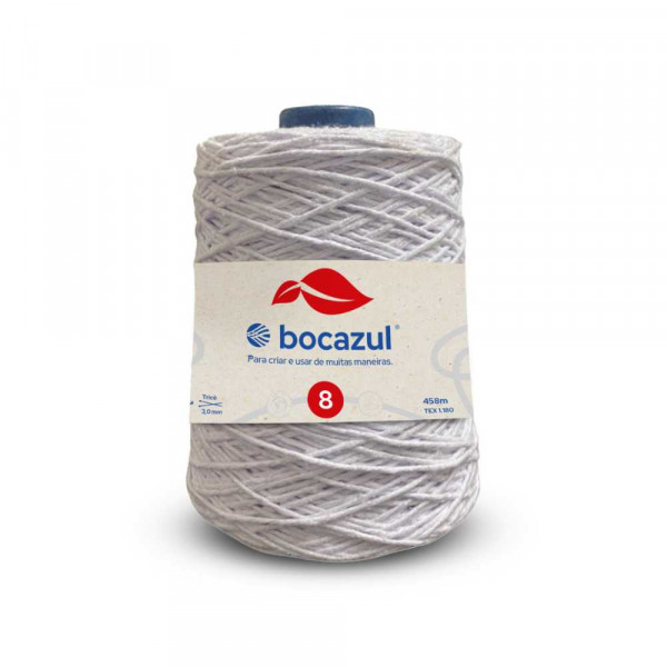 Barbante Cone 600g 4/8 Branco - Emb. c/ 6 unidades