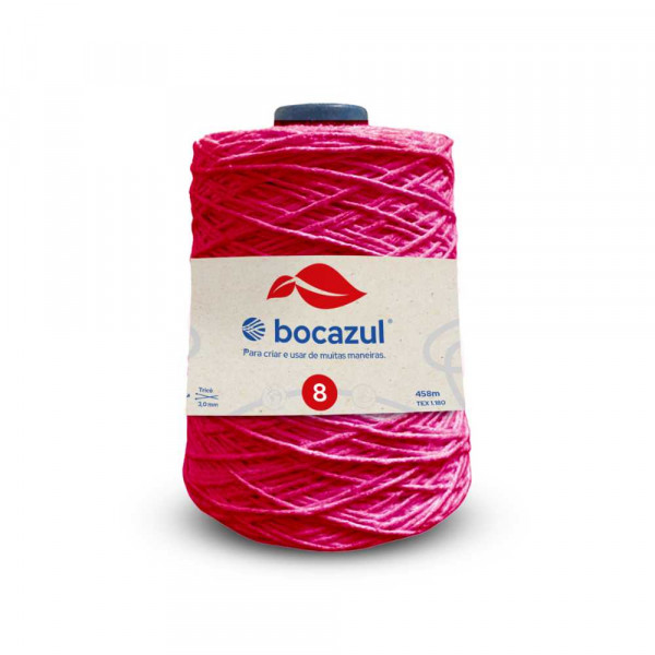 Barbante Cone 600g 4/8 Rosa Neon - Emb. c/ 6 unidades