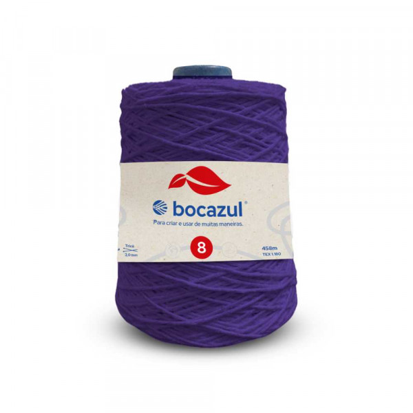 Barbante Cone 600g 4/8 Roxo - Emb. c/ 6 unidades