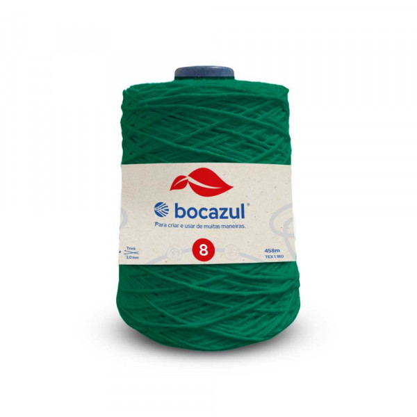 Barbante Cone 600g 4/8 Verde Bandeira - Emb. c/ 6 unidades