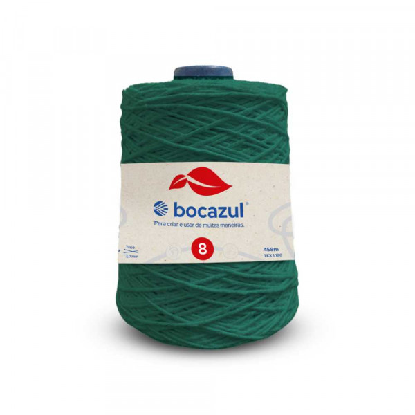 Barbante Cone 600g 4/8 Verde Musgo - Emb. c/ 6 unidades