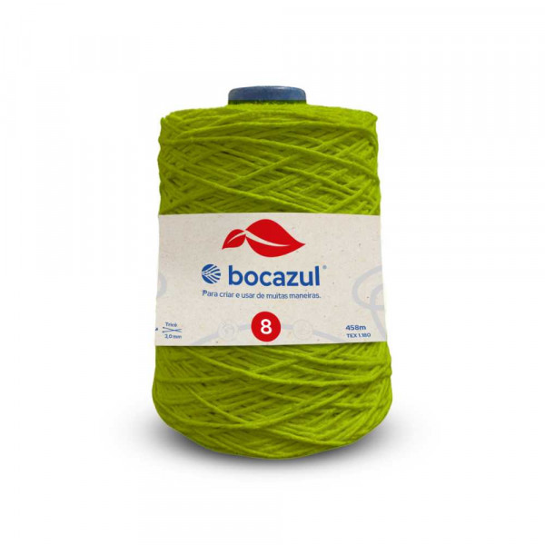 Barbante Cone 600g 4/8 Verde Neon - Emb. c/ 6 unidades