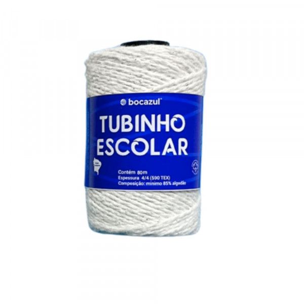 TUBINHO 4/4 590,0TEX 80M NATURAL - 60 X 1