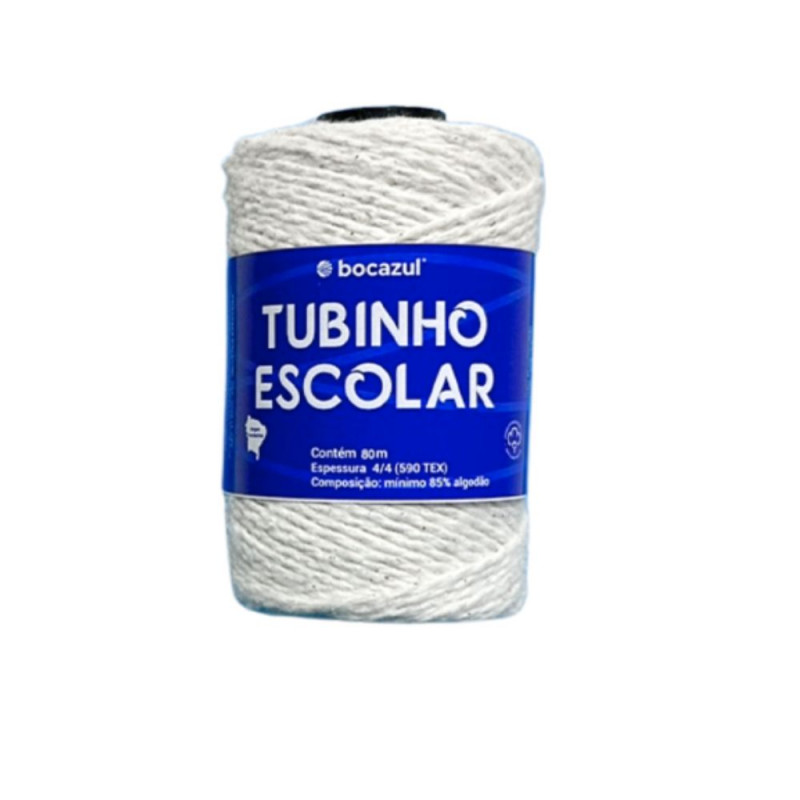 TUBINHO 4/4 590,0TEX 80M NATURAL - 60 X 1