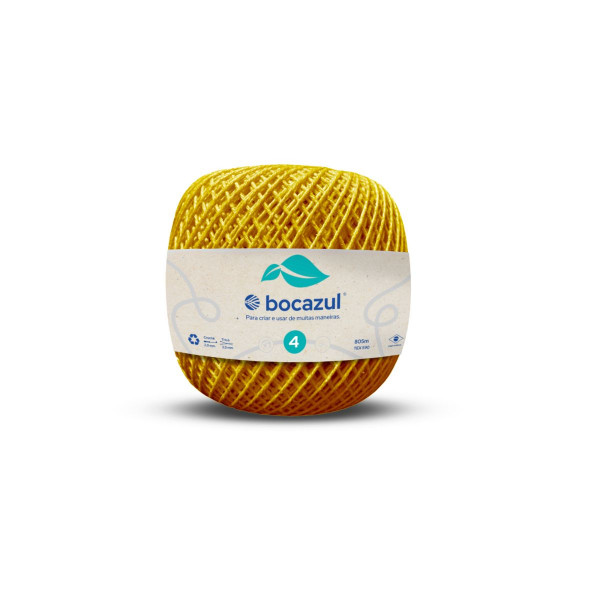 Barbante Bocazul 600g 4/4 Amarelo Ouro (Emb. c/ 6 unidades)